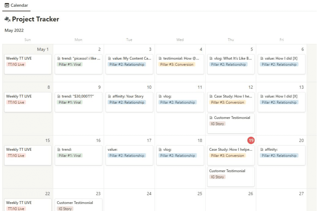 Download My Content Calendar Template
