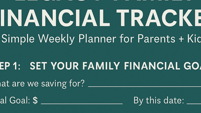 🟩Legacy Family Financial Tracker! (Free Download)