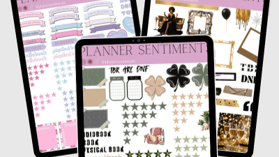 2025 January to June Bookish Sticker Bundle