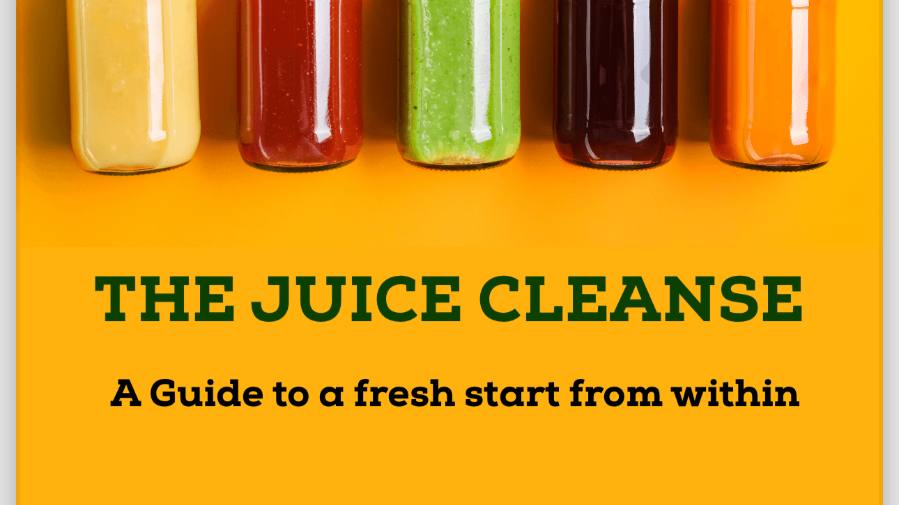 Get The Juice Cleanse Guide Now! 
