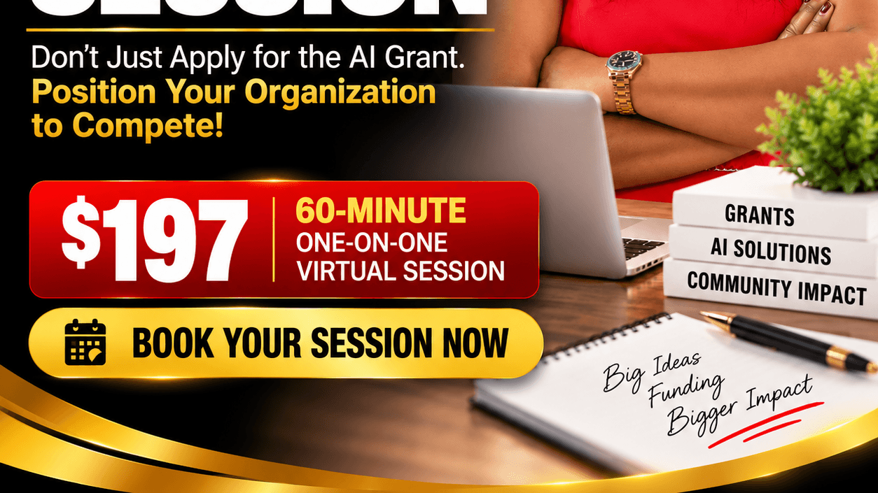 AI Grant Funding Strategy Session – 1:1
