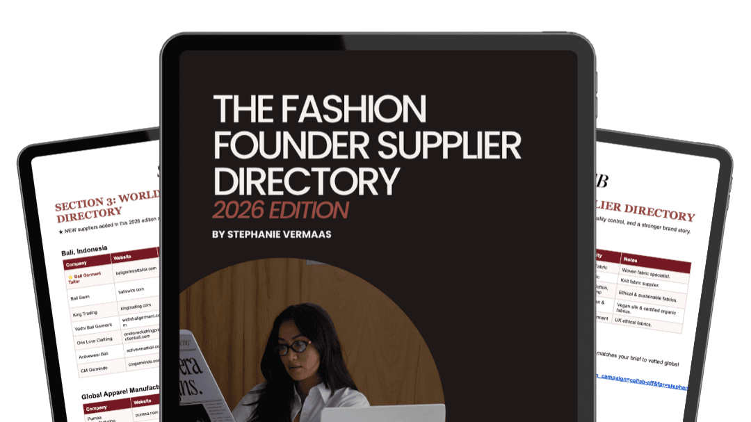 The Fashion Founder Supplier Directory