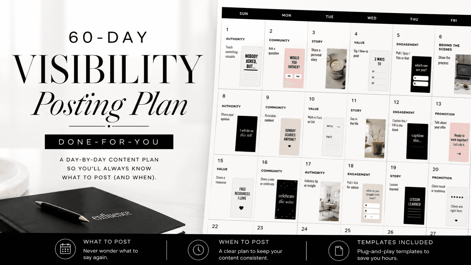 60-Day Visibility Posting Plan [Done-For-You]