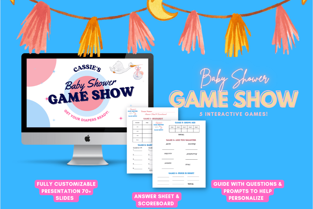 Get the Baby Shower Game Show today! 