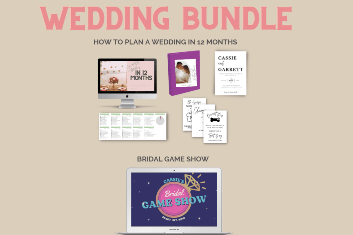 Bridal Game Show & 12 month Planning Package 