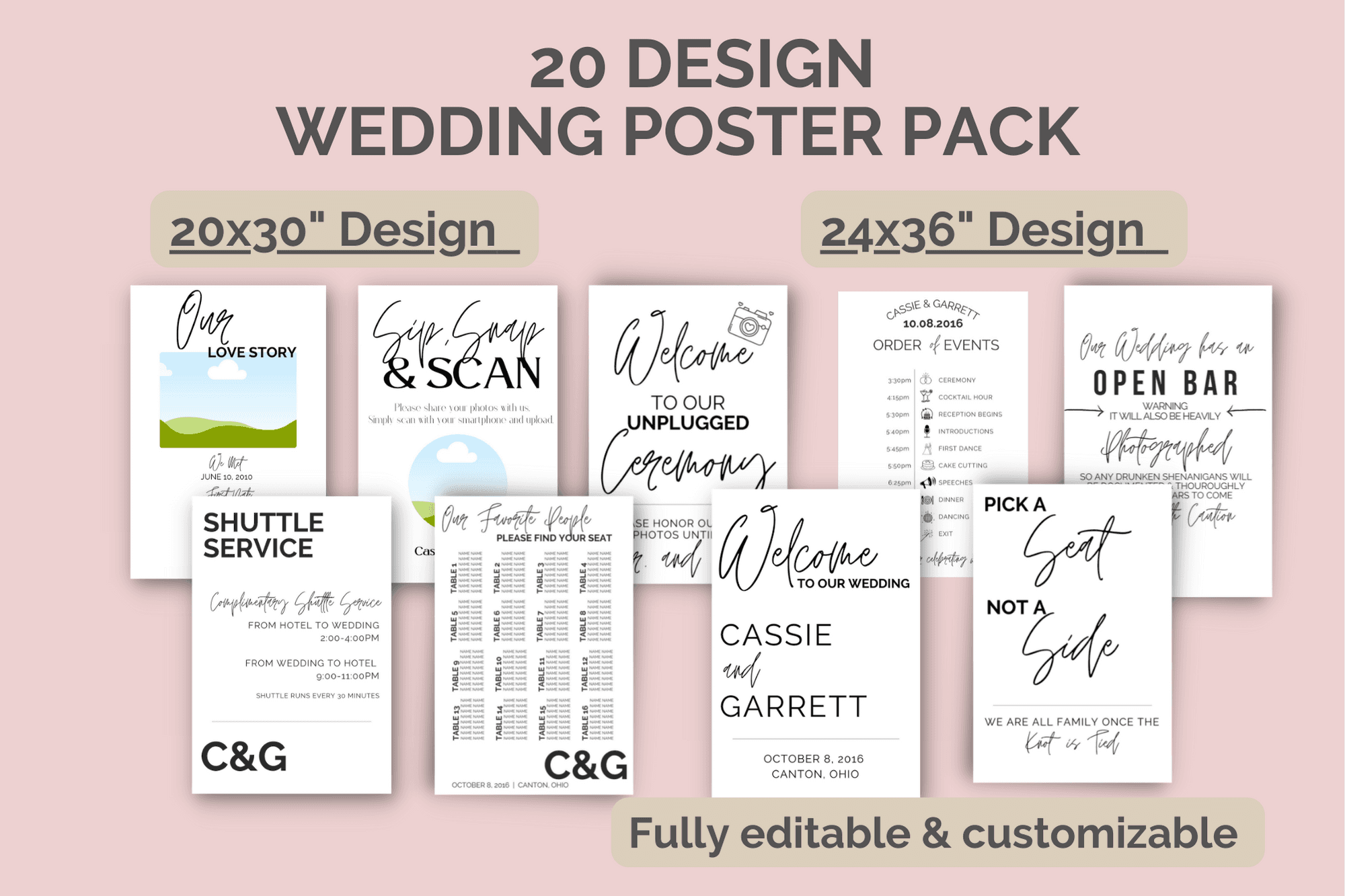 Get your 20 design poster pack now! 