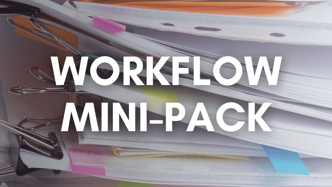 Teacher Workflow Mini-Pack