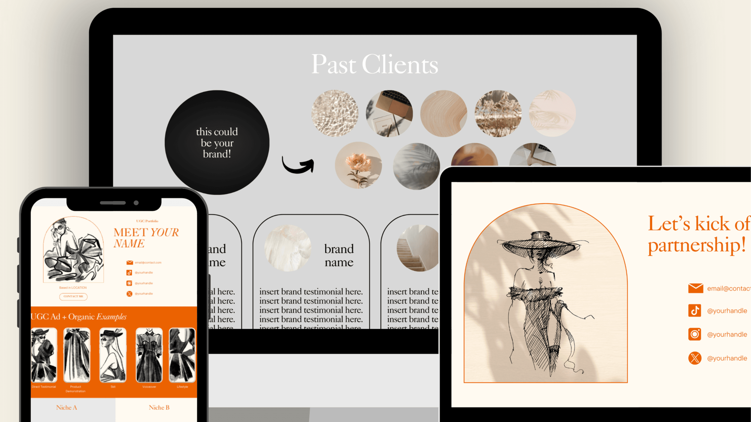 Canva UGC Portfolio Website Template