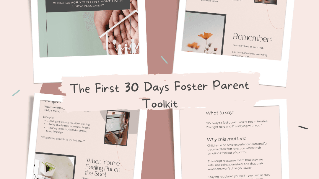 The First 30 Days Foster Parent Toolkit