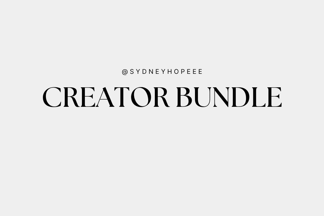 NEW CREATORS - this is for you! 