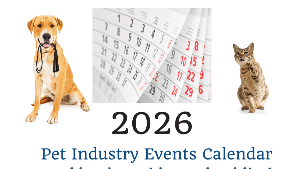 2026 Pet Industry Events Calendar & Workbook! 