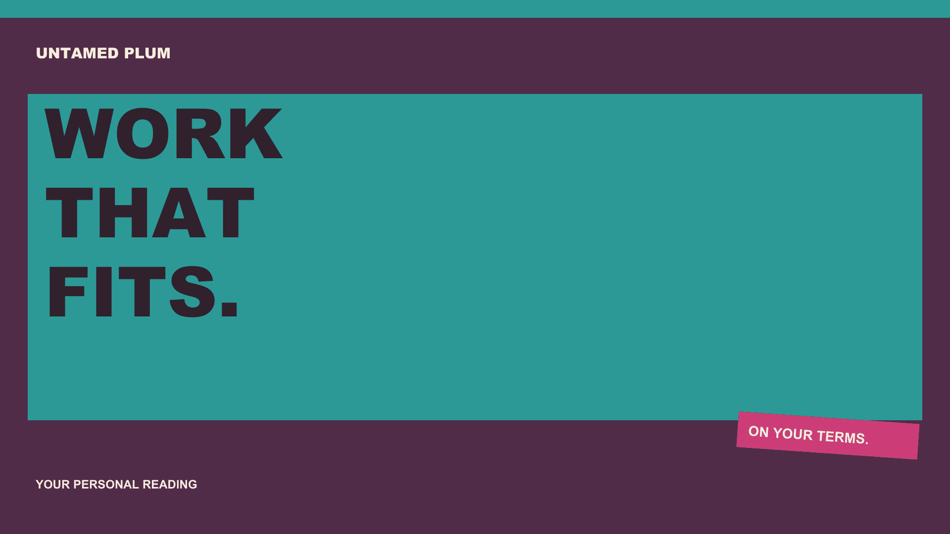 The Work You Were Designed to Do