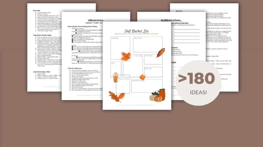 180+ Fall Bucket List Ideas