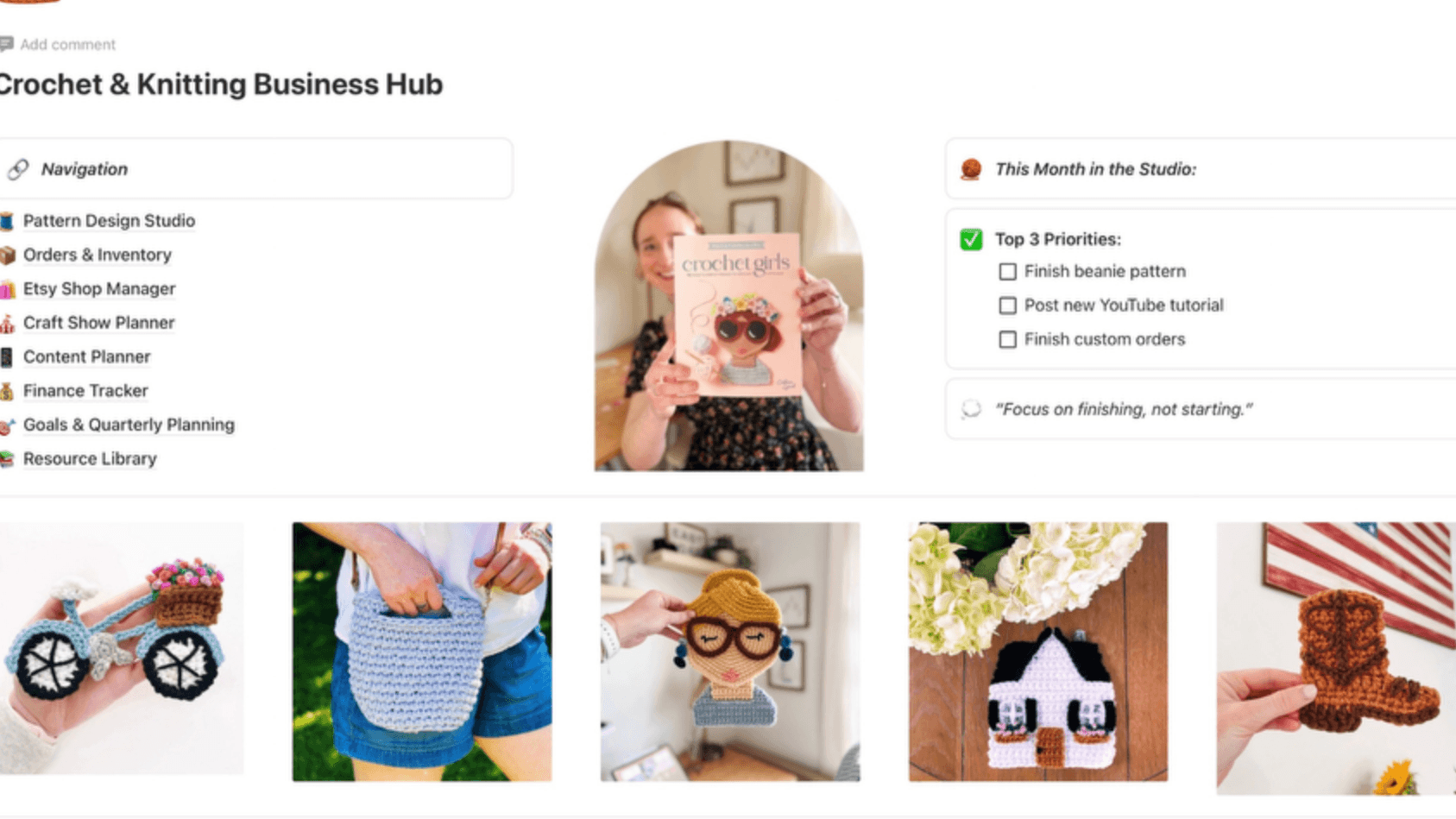 Crochet & Knitting Business Planner 🧶
