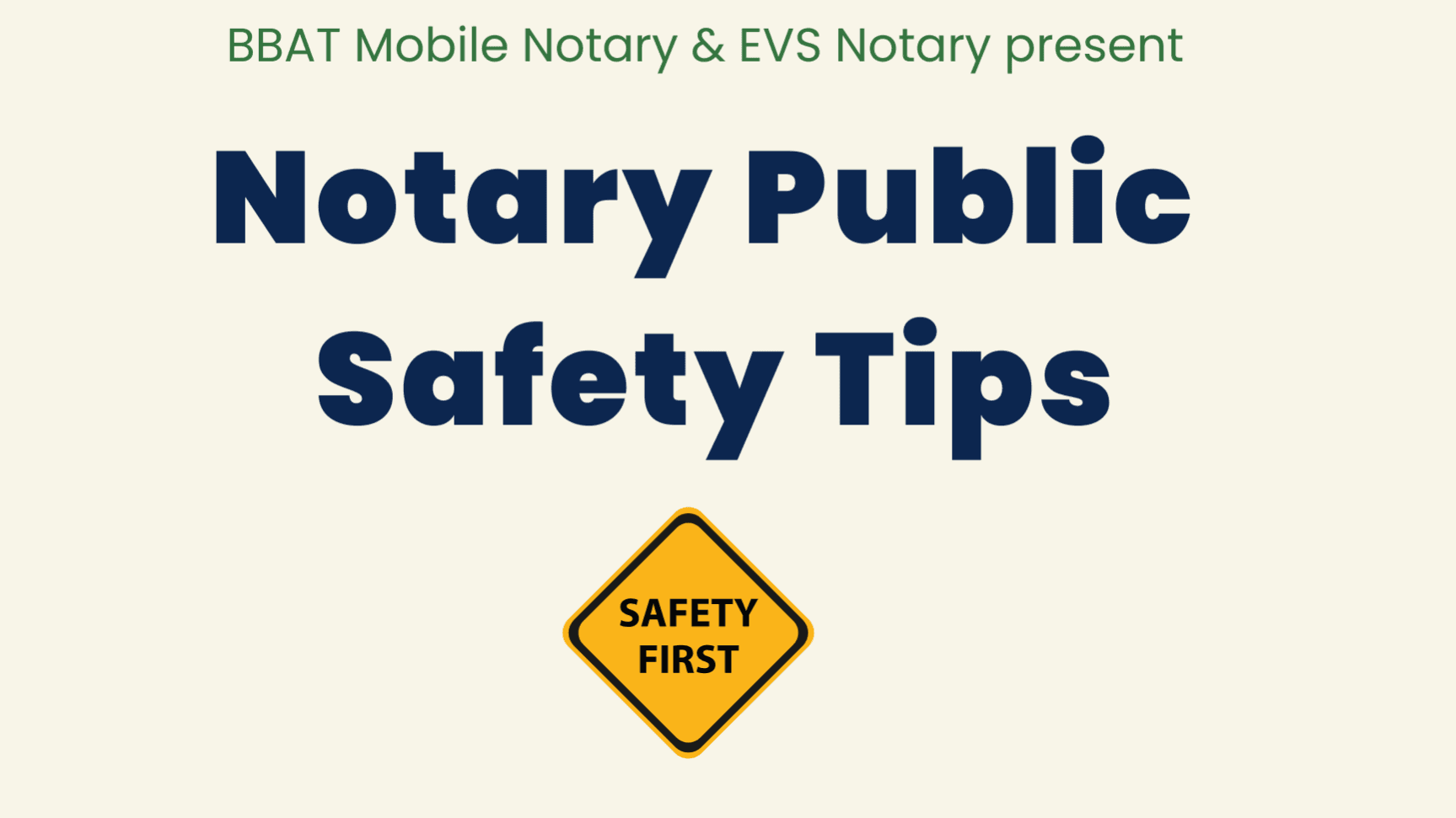 Get My Notary Starter Kit Safety Tip Sheet Now!