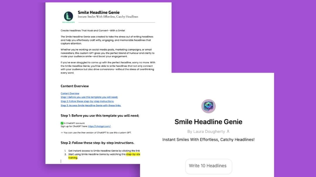 Smile Headline Genie
