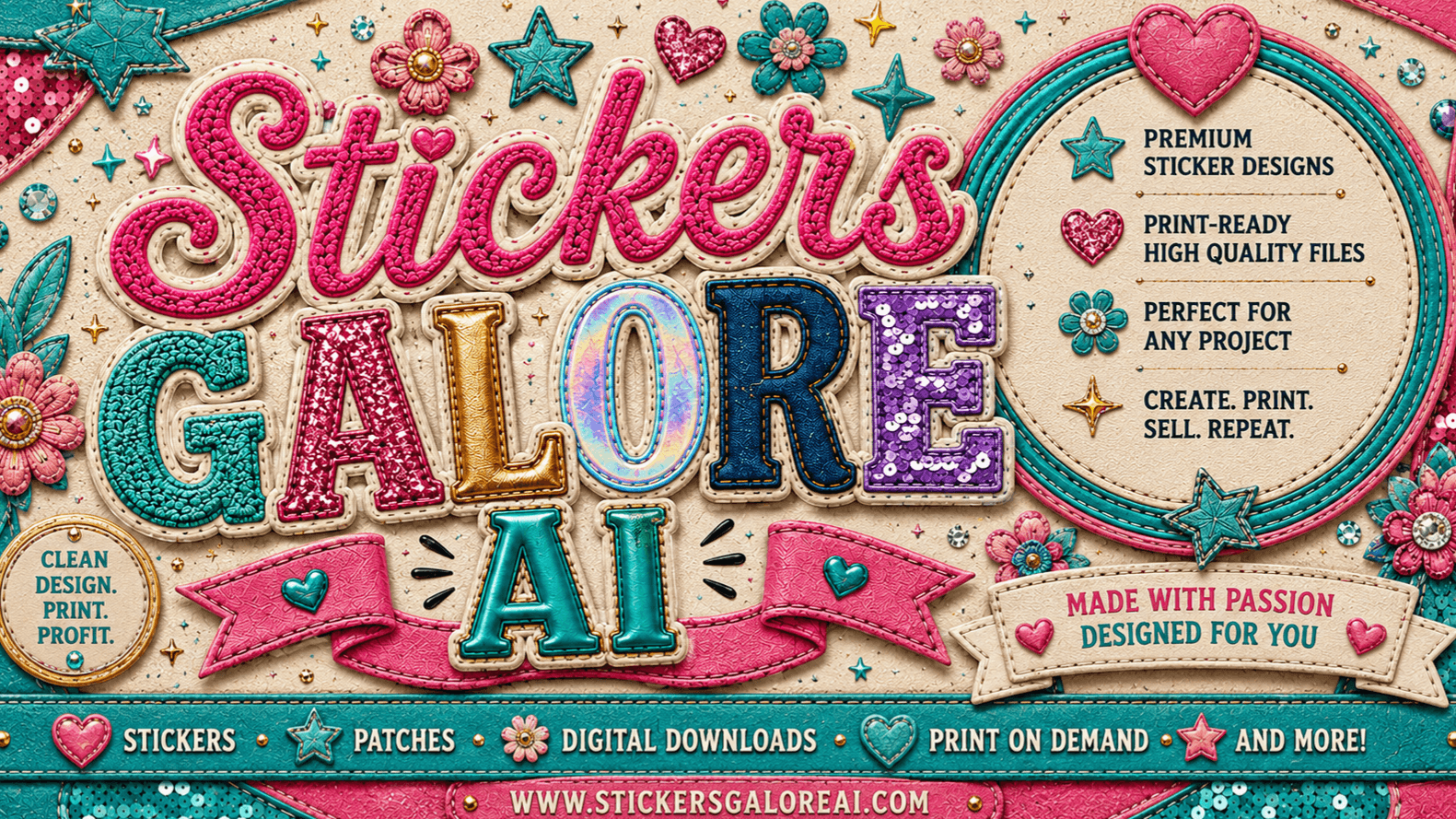 Stickers & Faux Patches Galore AI Studio