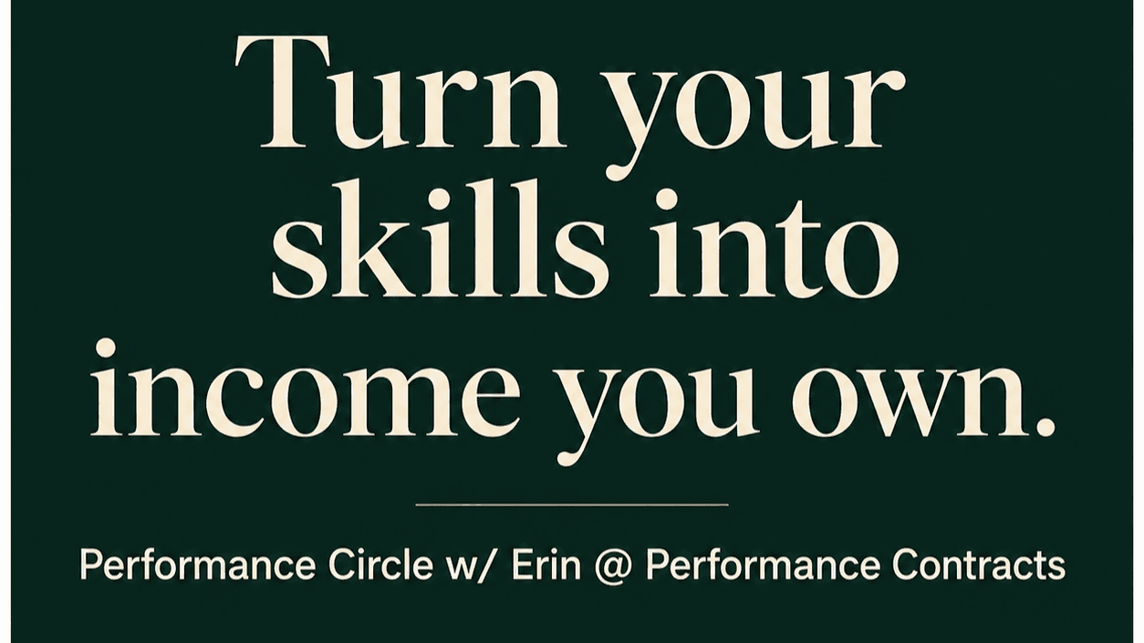 Your seat in The Performance Circle *