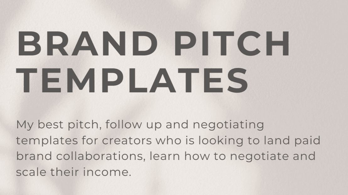 Brand Pitch Templates