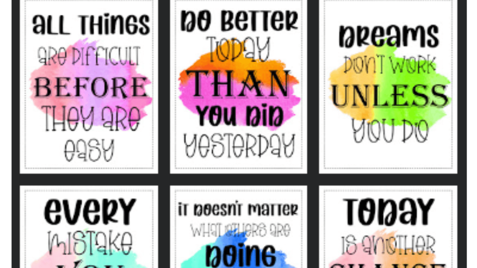 Growth Mindset    (8 Positive Affirmations)