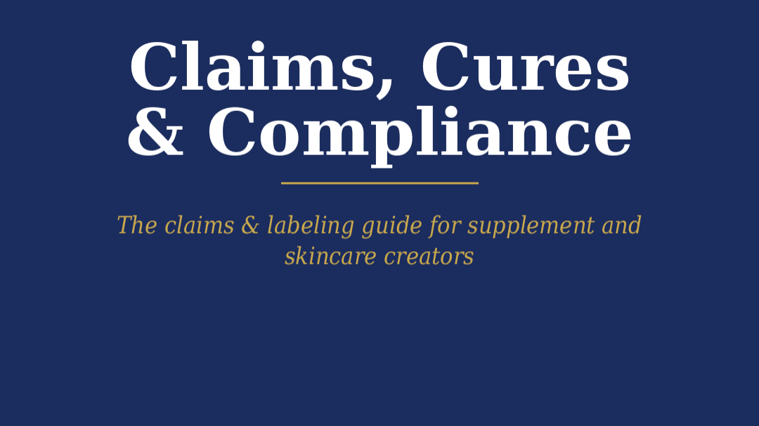 Claims, Cures and Compliance