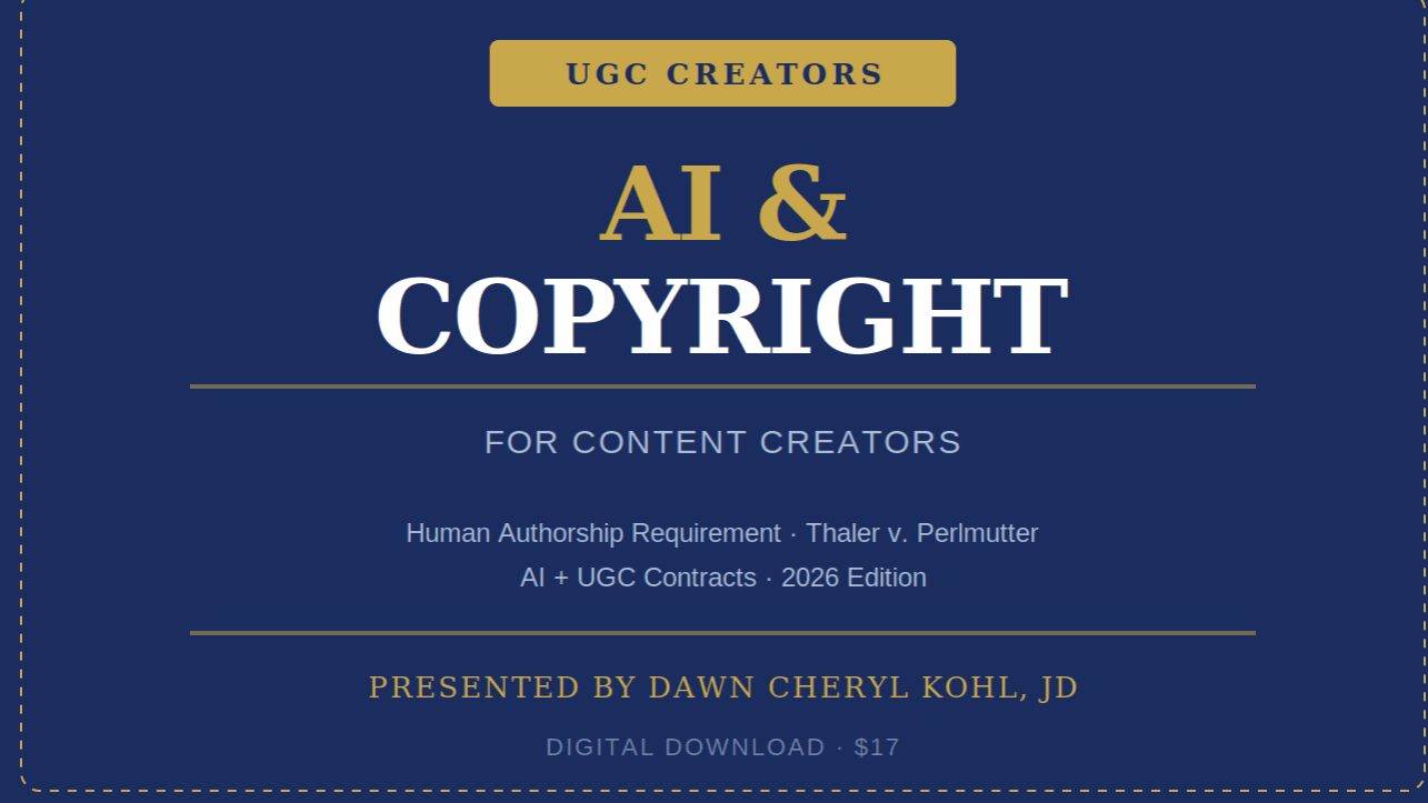 AI & Copyright for Content Creators