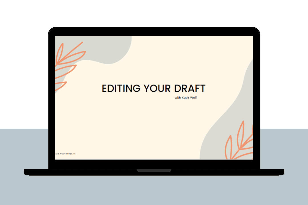How to Edit Your Novel Training