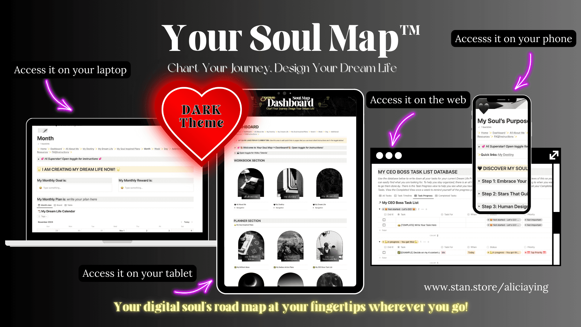 Get Your Soul Map™️ - DARK THEME Now!