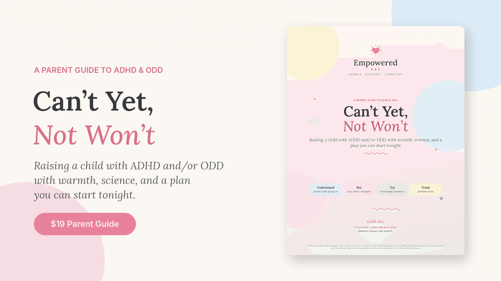 Can’t Yet, Not Won’t: ADHD & ODD Parent Guide