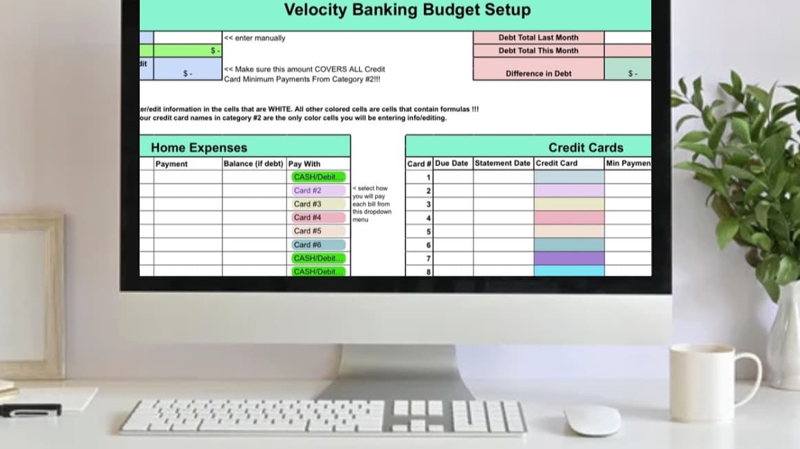 Velocity Credit Card Cash Flow Planner Add-On