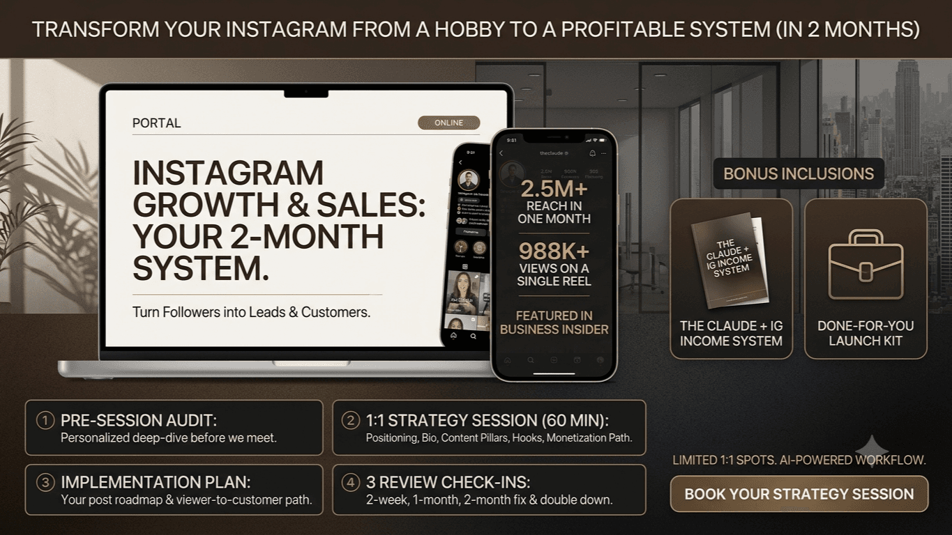 Growth Mode 1:1: The 2-Month IG Setup
