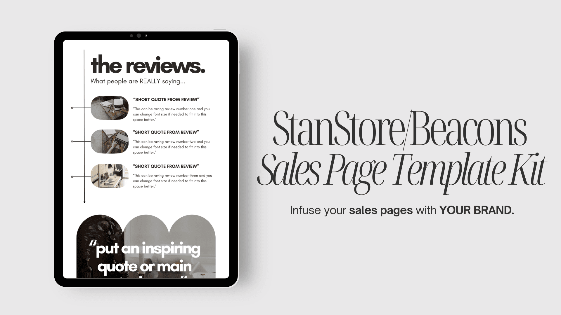 StanStore/Beacons Sales Page Template Kit ↓