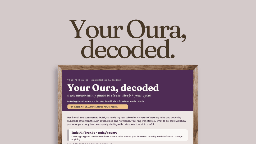 Your Oura, Decoded: Free Guide 🫰