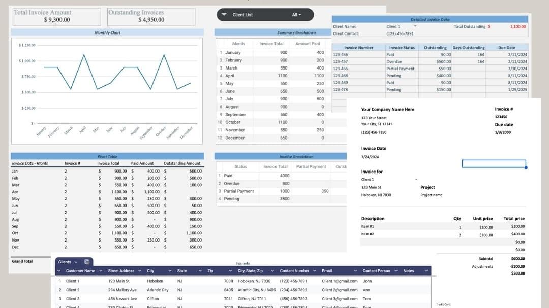 Invoice Tracker Template
