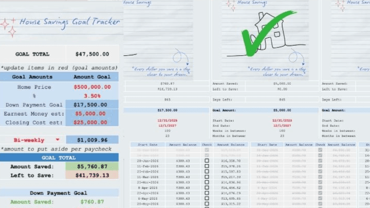 House Savings Tracker
