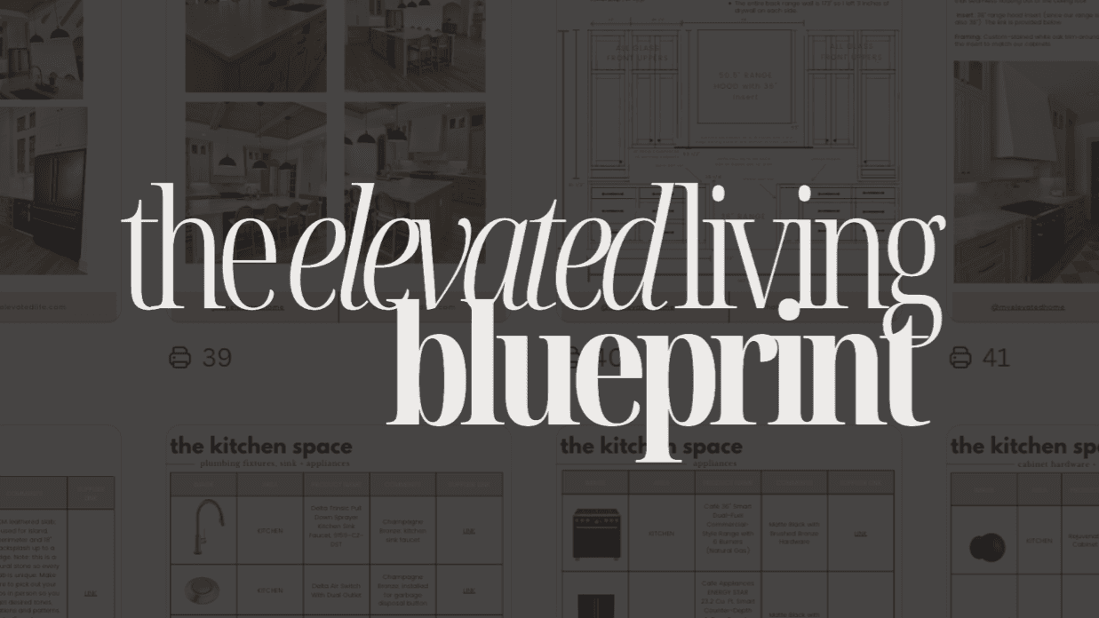 Elevated Living Blueprint: Build & Design Roadmap