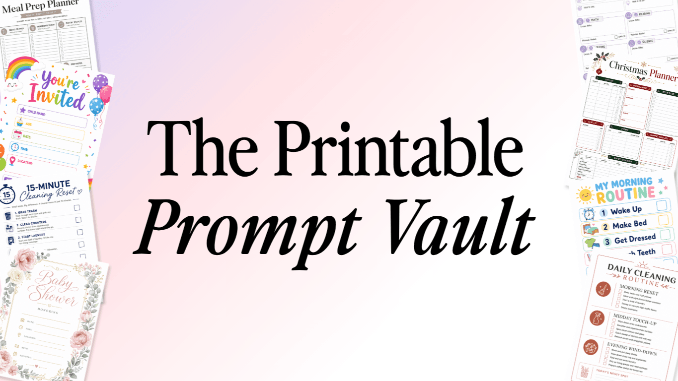 Printable Prompt Vault