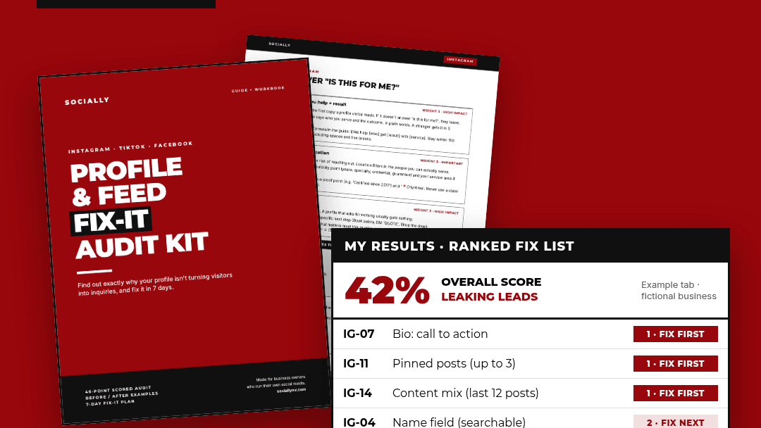 Profile & Feed Fix-It Audit Kit