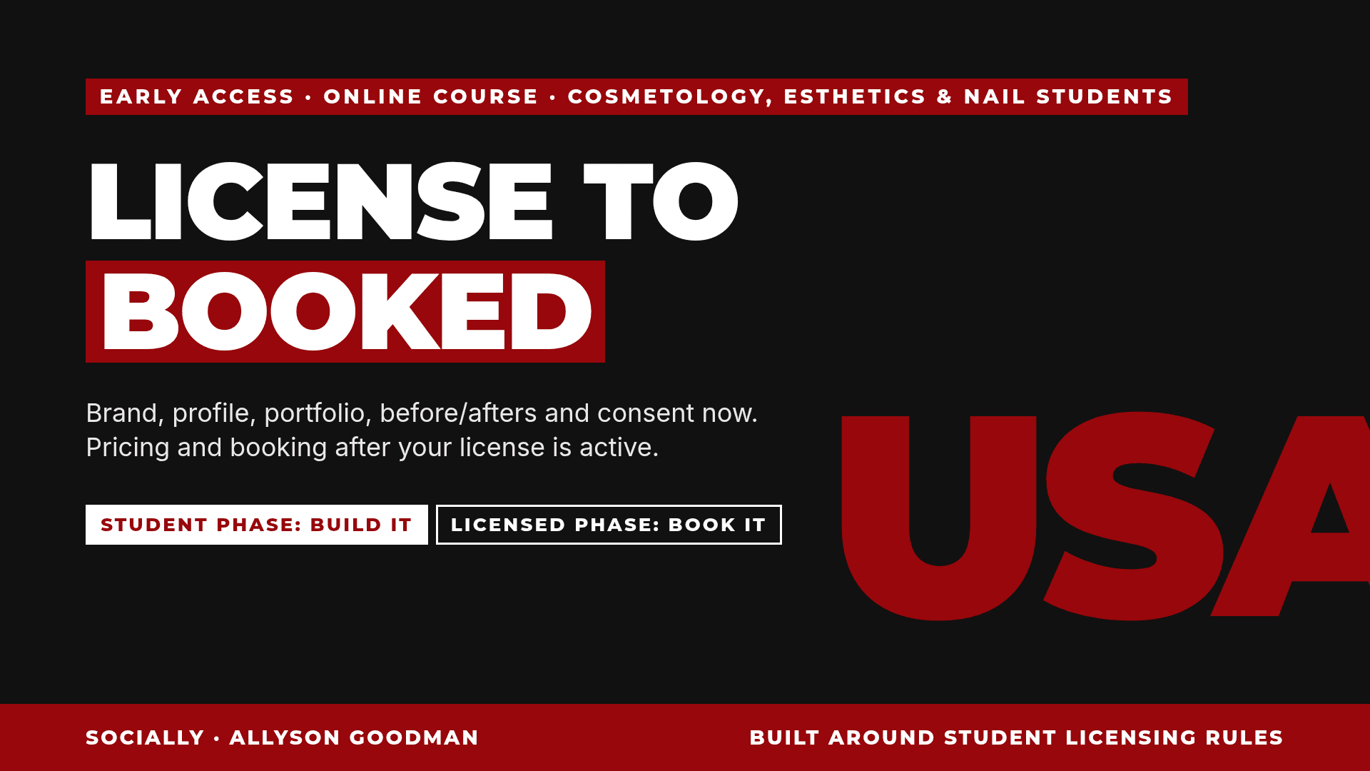 License to Booked