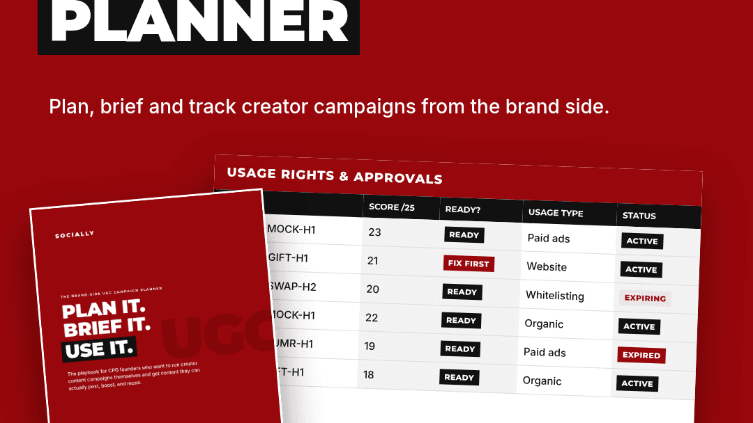 The Brand-Side UGC Campaign Planner