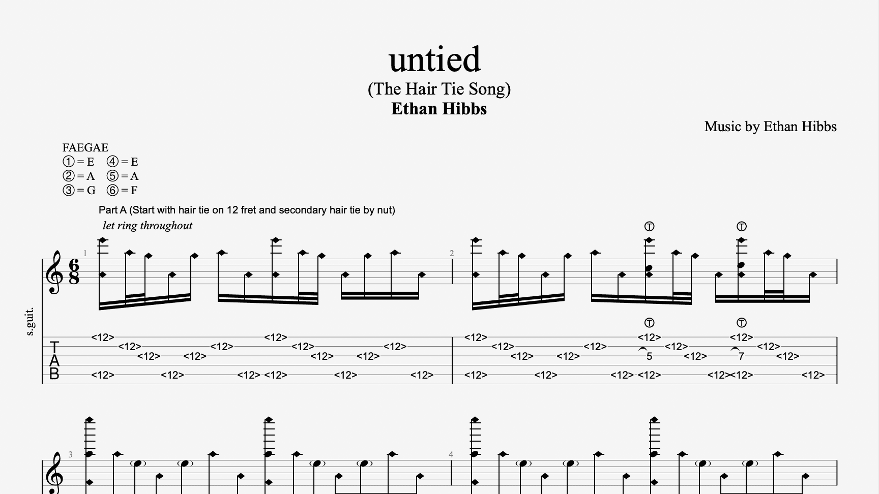 untied
