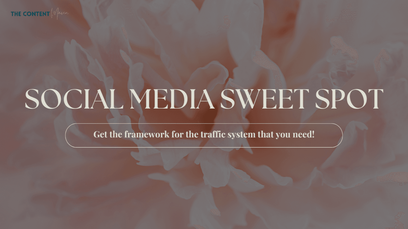 Social Media Sweet Spot
