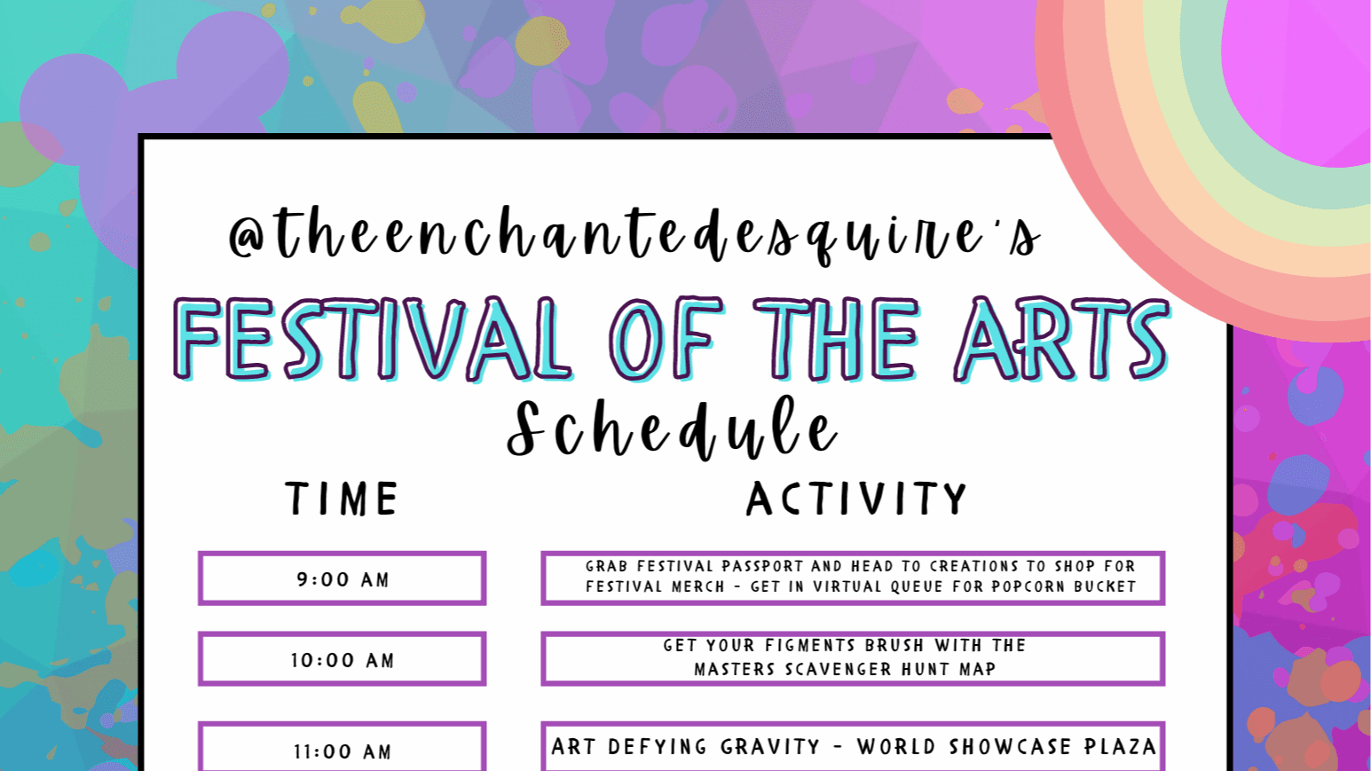 Get The Best Festival Of The Arts Schedule Now!