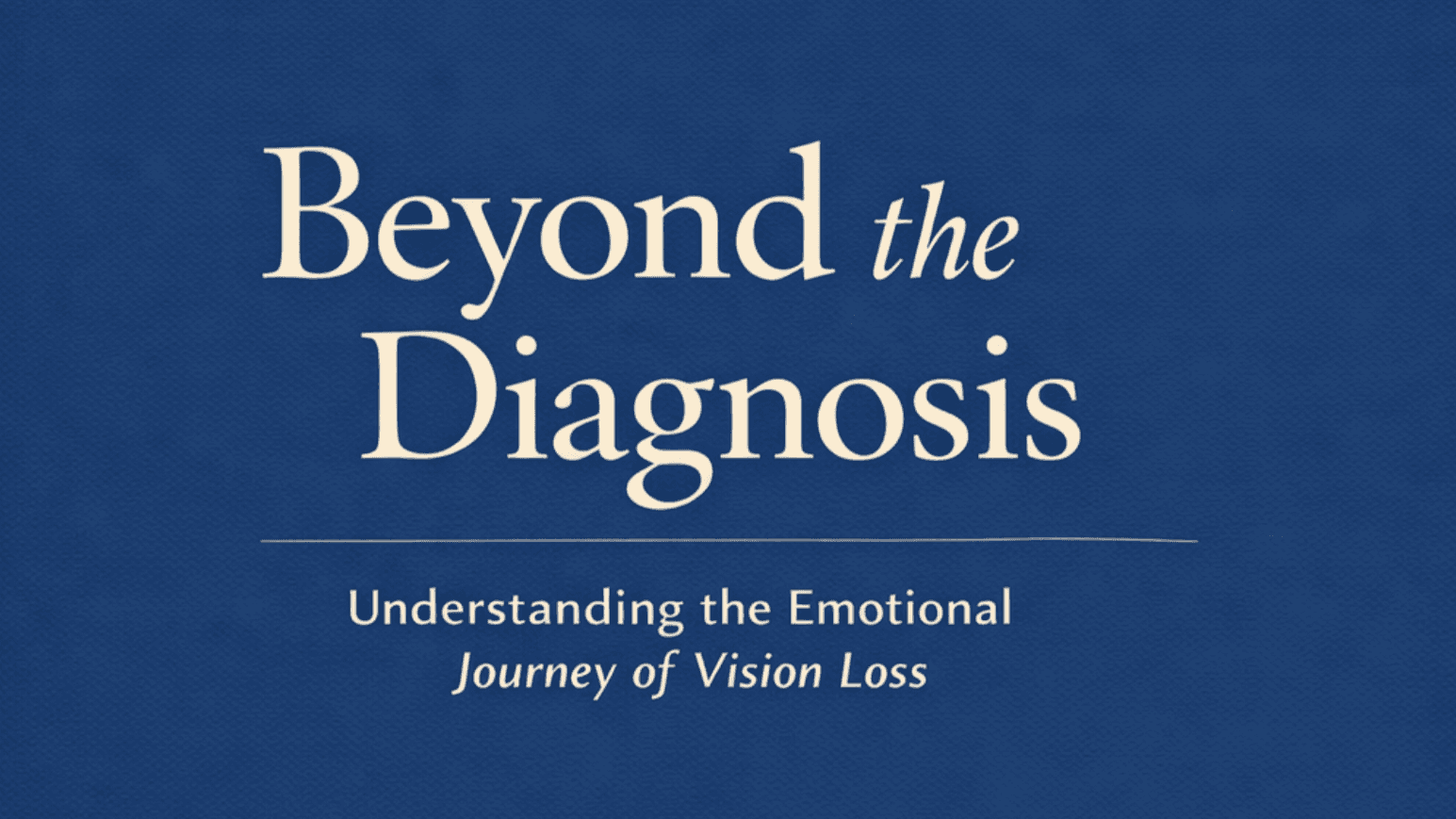Beyond The Diagnosis