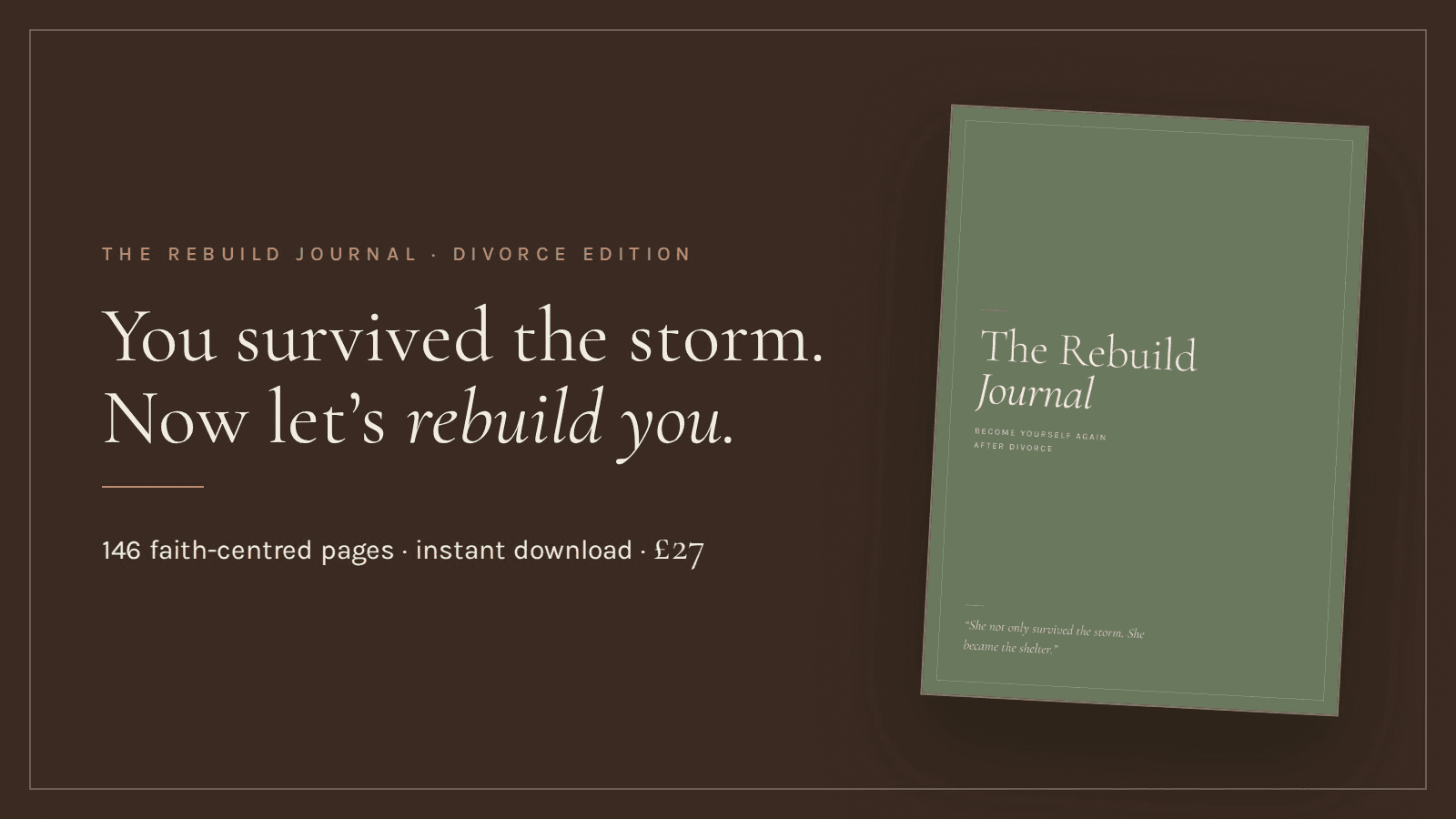 The Rebuild Journal: Divorce Edition