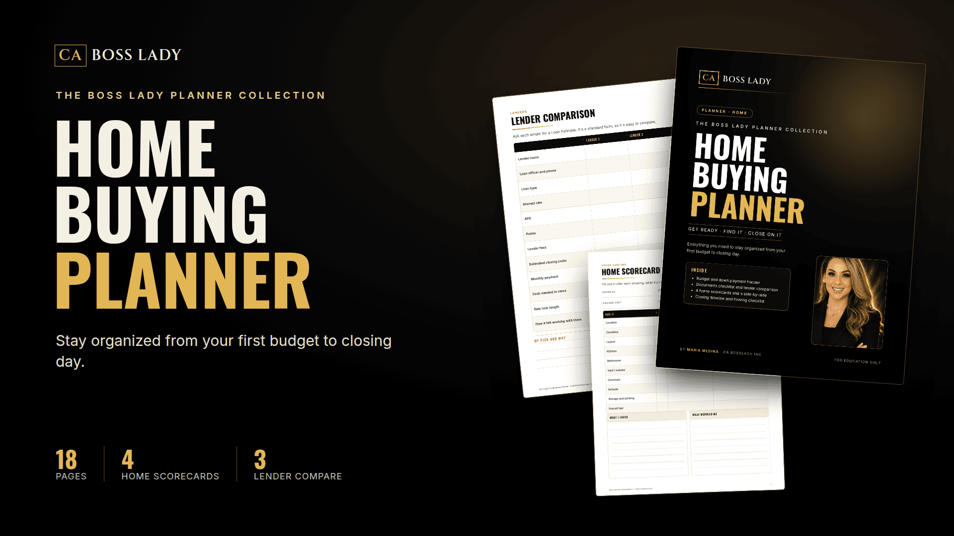 Boss Lady Home Buying Planner