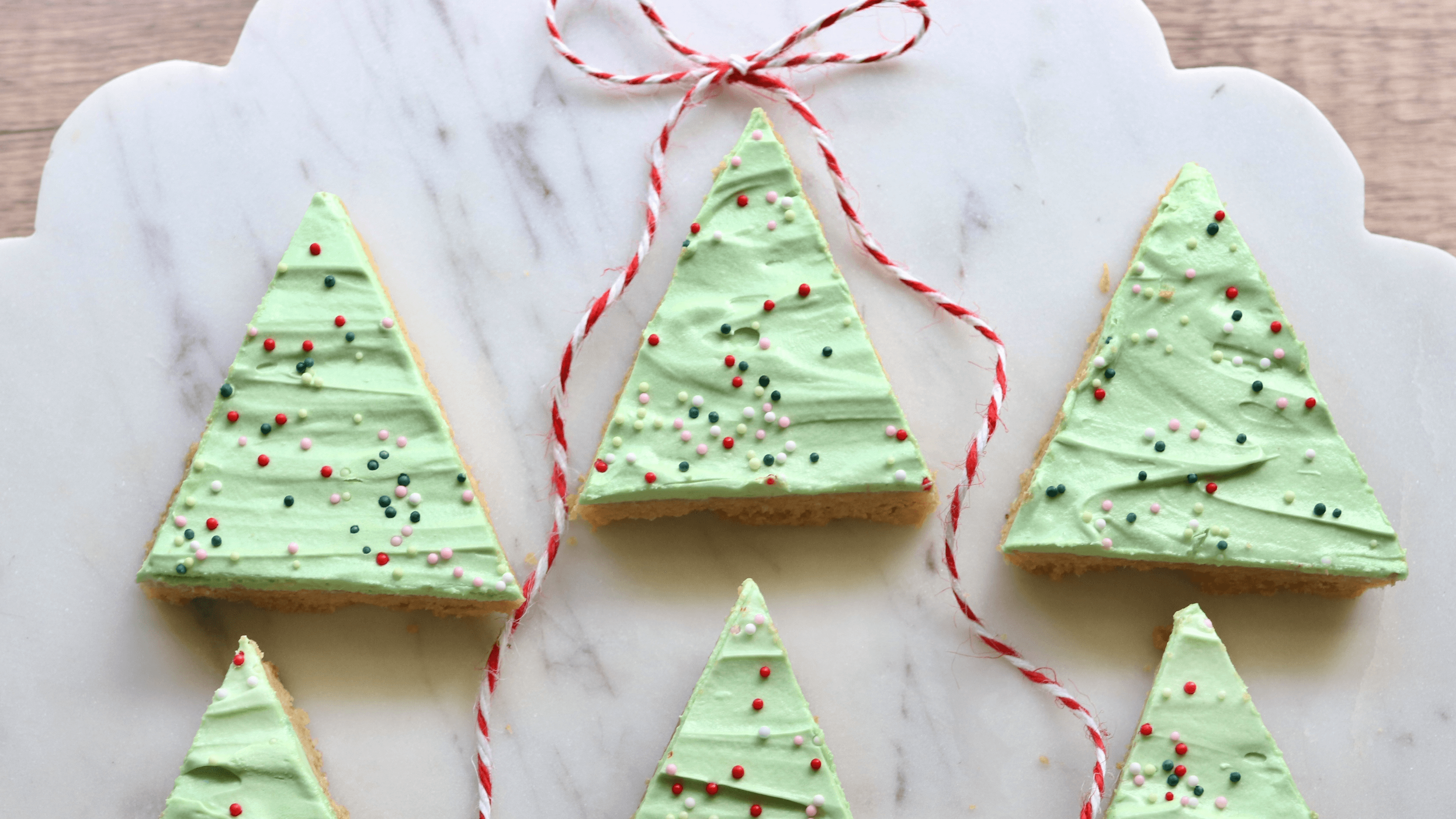 Christmas Tree Sugar Cookie Bars