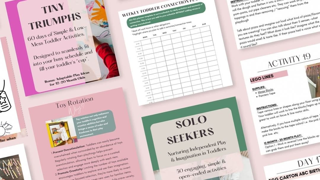 More Than 110 Activities — A Full Toddler Guide