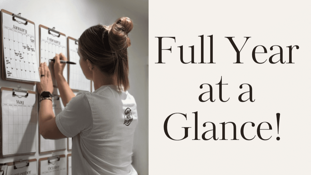 Wall Calendar System (Year at a Glance!)