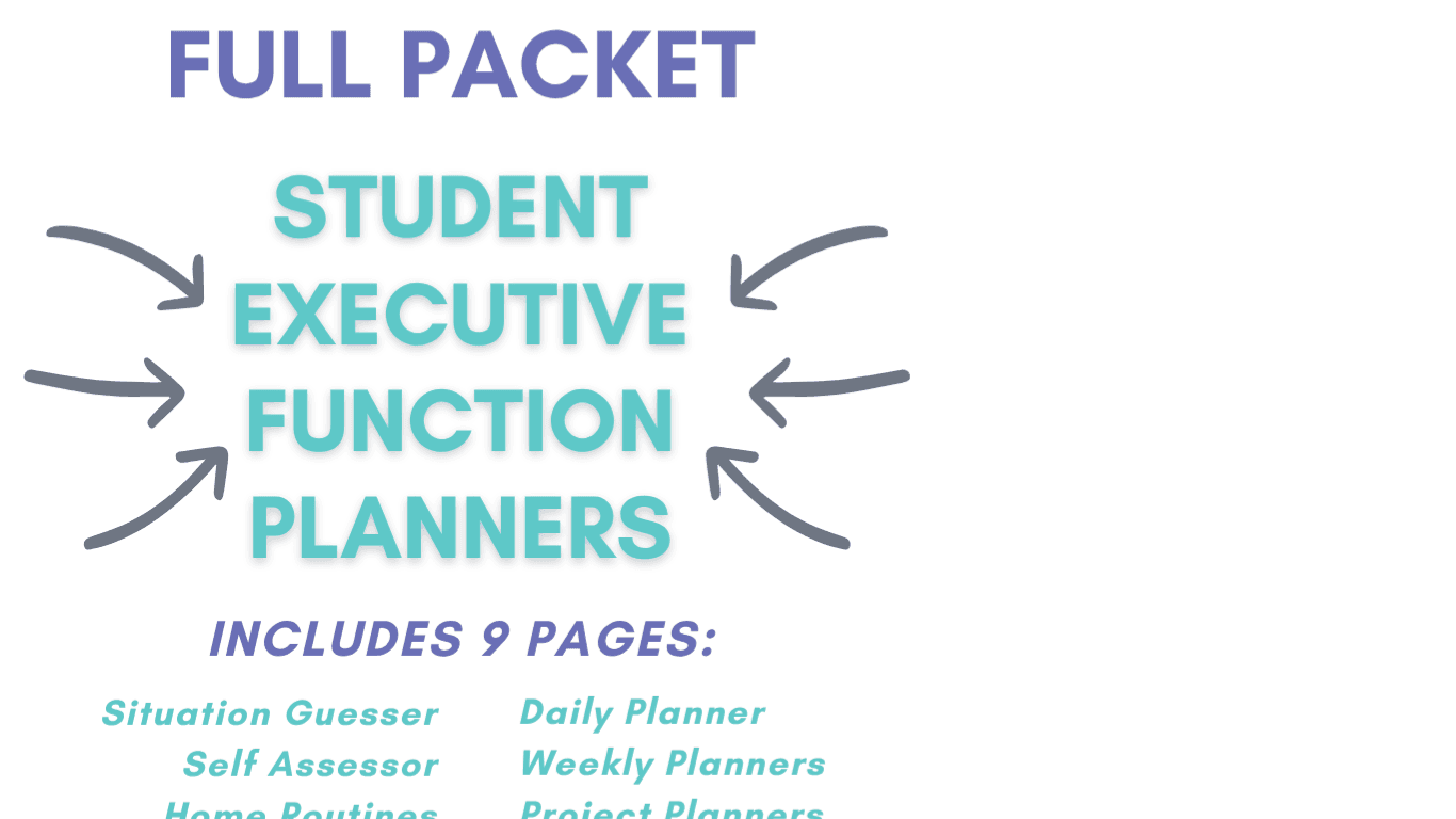 EF Planner FULL PACKET 9 Pages (Purple & Teal)